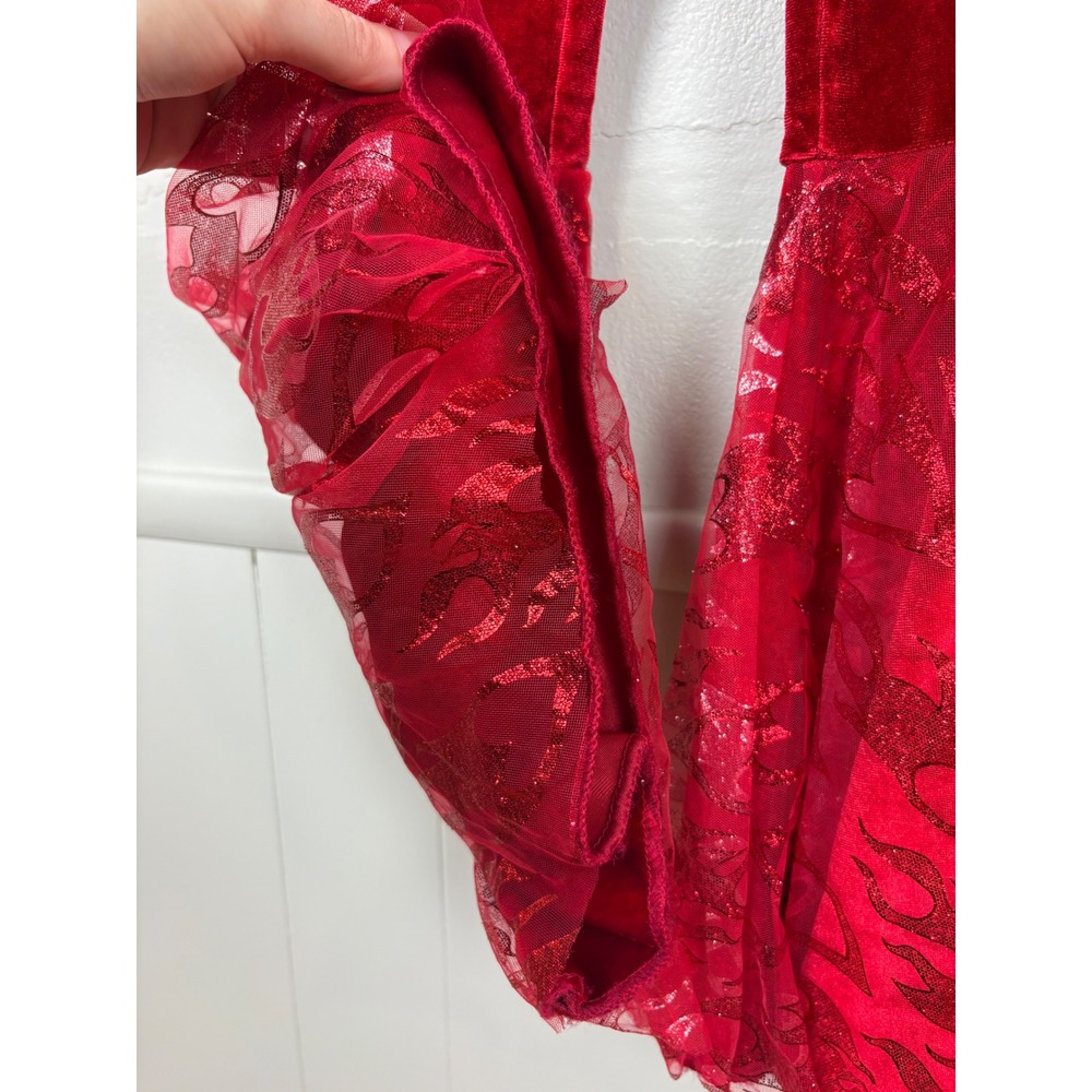 Spirit Halloween Devil Diva Kids Devil Costume Size Small 4-6 Sassy Devil Flames - Picture 16 of 17